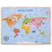 Puzzle din lemn - harta lumii (35 piese) - Bigjigs (BJ098)